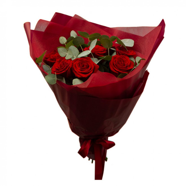 Букет цветов "Леди в красном" Букет цветов "Леди в красном"